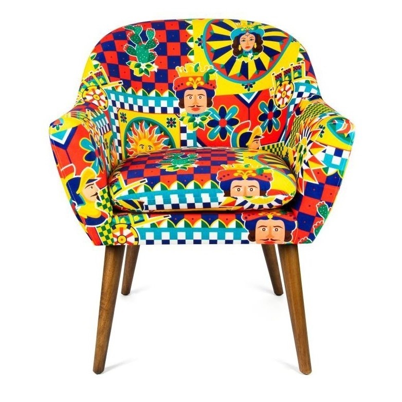 Excelsa Sicilian Rhapsody living multicolored armchair cod.68584 Excelsa